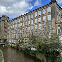 Outdoor seating   at Café Waterside in Bollington