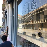 A few tables outside at Birdie in Geneva