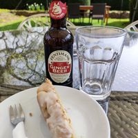 Vegan lemon drizzle cake at World Peace Cafe in Northampton