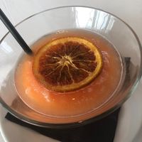 Blood orange G&T slushy (delicious) at Six in Gateshead