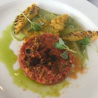 Tomato tartare at Six in Gateshead