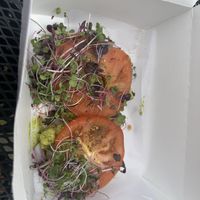 Avocado toast  at Black Market Bakers in Edgewater