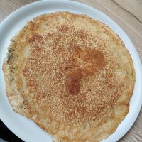 Naturel vegan pannenkoek (stroop en suiker stast gewoon op tafel) at Stroop & Suiker in Tiel