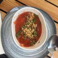 Vegane Wassermelonen Gazpacho  at Restaurant Tilia in Bad Schandau