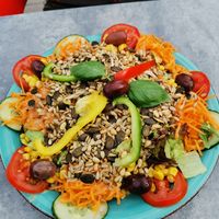 Großer Salat mit Körnern at Restaurant Eifelhaus in Simmerath