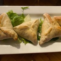 Homemade Vegan spinach pies at Aya Mediterranean Cuisine in Melbourne