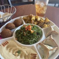 Vegan mezze platter   at Aya Mediterranean Cuisine in Melbourne