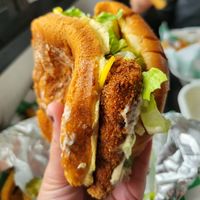 Fish sandwich at The Beet Box in Oklahoma City