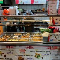 The counter at Okinawa Comida Rapida in Santiago