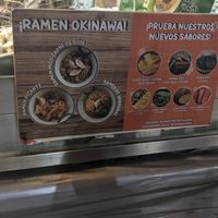Ramen selection at Okinawa Comida Rapida in Santiago