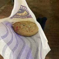 Birthday cake cookie  at Insomnia Cookies in Cambridge