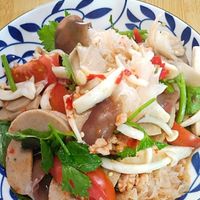 Mixed mushroom salad at Green Dining in Hua Hin