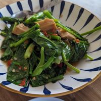 Kale and vegan fish at Green Dining in Hua Hin