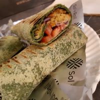 Falafel wrap at Sol y Roll in Madrid