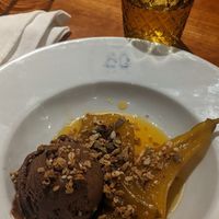 Vegan dessert at Thames LIDO in Reading
