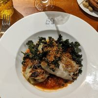 Vegan stuffed cabbage rolls at Thames LIDO in Reading