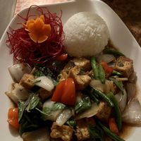 Thai Basil with tofu   at Thai Bella in Moab