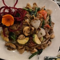 Veg drunken noodles    at Thai Bella in Moab