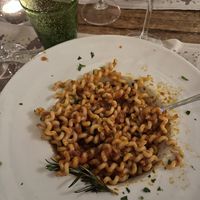 They didn’t have many vegan options, but this pasta was amazing. It was the fusilli with a spicy tomato sauce (forget the exact name)   at Acqua al 2 in Florence