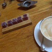 Strawberry & lime jellies at The Woodspeen in Newbury