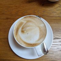 Oat cappuccino at The Woodspeen in Newbury