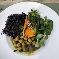 Vegan Buddha bowl  at Rifugio Campo Base in Ayas