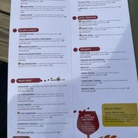 Menu  at Rifugio Campo Base in Ayas