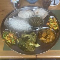 Veggie/Vegan Tibetan lunch  at Rifugio Campo Base in Ayas