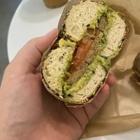 They’ve got impossible sausage, recommend adding it to build your own breakfast sandwich   at Pete's Bagels in St Petersburg
