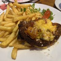 Vegan kotlet tower  at Mamuska in South East London