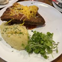 Vegan kotlet tower mash  at Mamuska in South East London