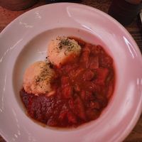Mash and veggie 'goulash' at Mamuska in South East London