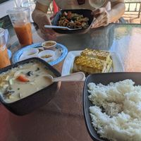 Vegan Tom Kha Gai and Rice at Mana Thai Comfort Food in Longmont