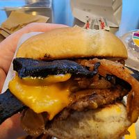 Mushroom bacon burger at PLNT Burger in Boston