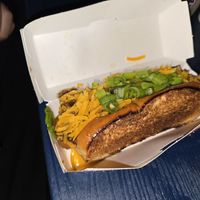 Chili cheese dog at PLNT Burger in Boston