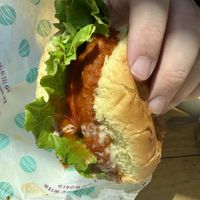 Buffalo chicken sando 🔥   at PLNT Burger in Boston