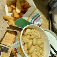 Fries were phenomenal, Mac and cheese was nice and hot!   at PLNT Burger in Boston