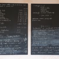 Menu at Beaten by a Whisker in London