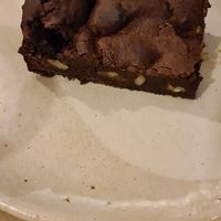 Gluten free brownie at Beaten by a Whisker in London