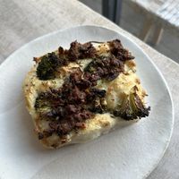 Sausage and broccoli focacciaa  at Beaten by a Whisker in London