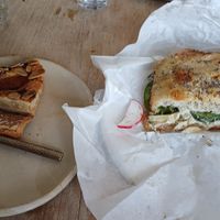 A tasty sandwich and a mediocre frangipane at Beaten by a Whisker in London