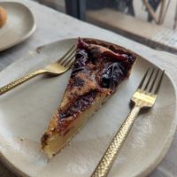 Plum frangipan at Beaten by a Whisker in London