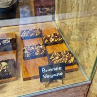 Vegan brownie at UKAW Chocolate in Miraflores