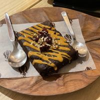 Vegan brownie 10.50 soles   at UKAW Chocolate in Miraflores