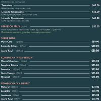 Menu as of June 2022, page 4  at Pali Pali Alameda in Mexico City