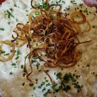 Vegan halusky at Koliba u sv. Krištofa in Banska Bystrica