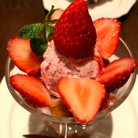 Seasonal Item - Vegan Strawberry Parfait at T's Restaurant in Tokyo