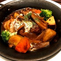 Vegan Hamburg Plate at T's Restaurant in Tokyo