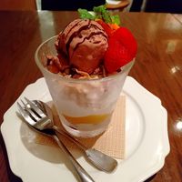 T's chocolate parfait at T's Restaurant in Tokyo