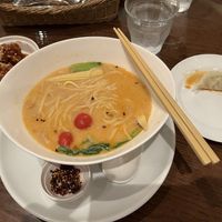 Tantan Noodles with soy chicken  at T's Restaurant in Tokyo